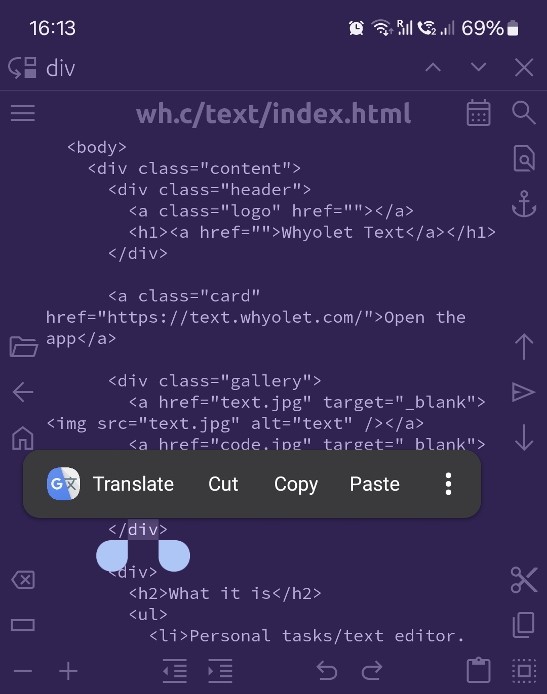 code
