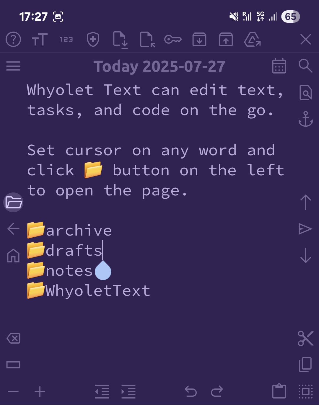 text