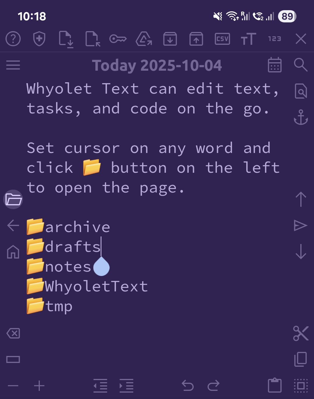 text